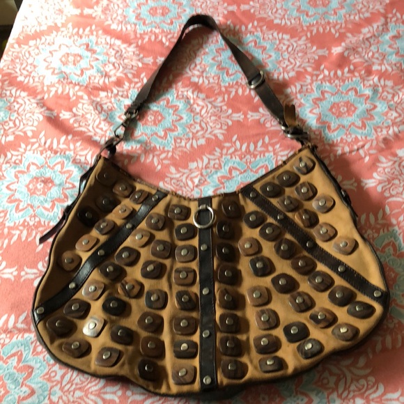 Yves Saint Laurent Handbags - VINTAGE YVES SAINT LAURENT BROWN SATCHEL BAG